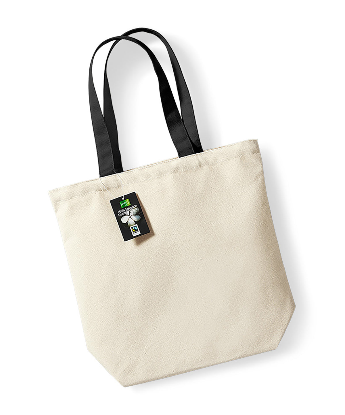 Fairtrade cotton Camden shopper | natural/black