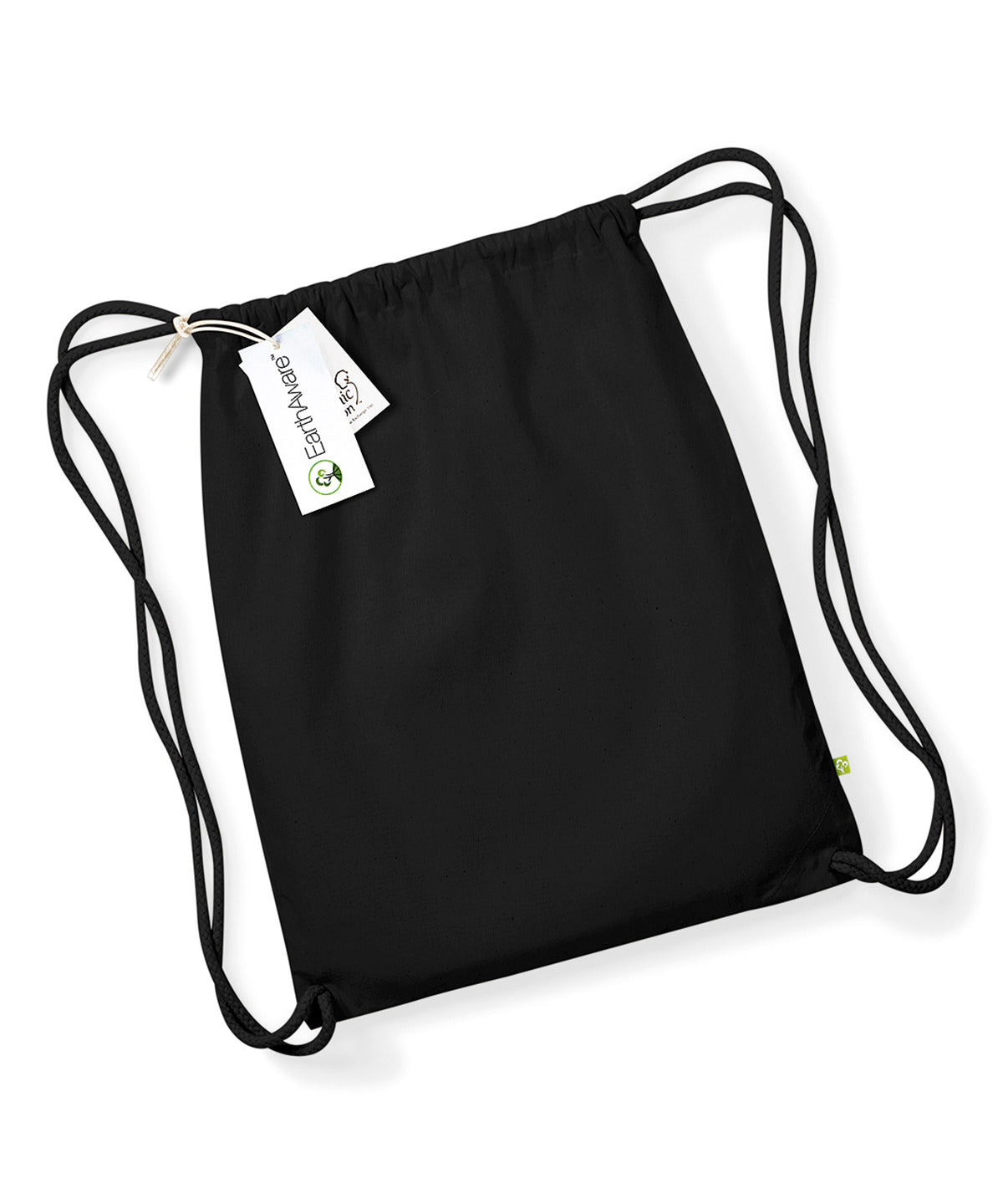 EarthAware® organic gymsac | Black/Black