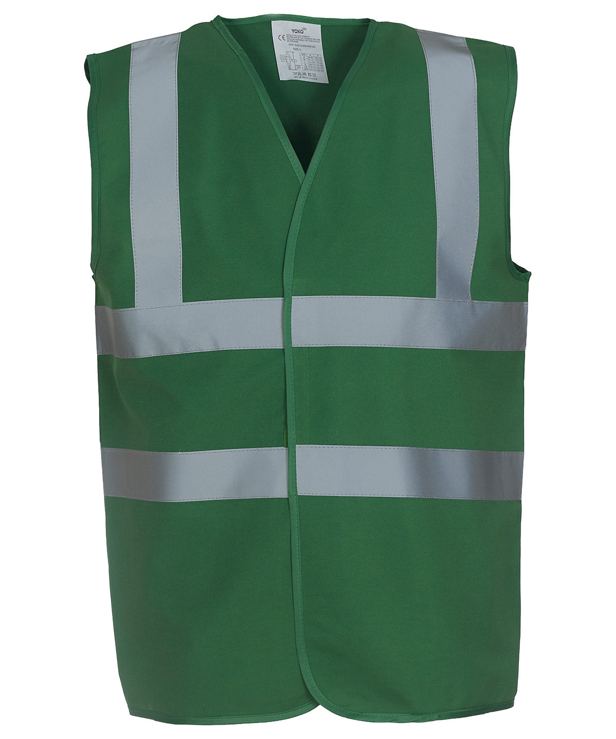 Hi-vis 2-band-and-braces waistcoat (HVW100) | paramedic green