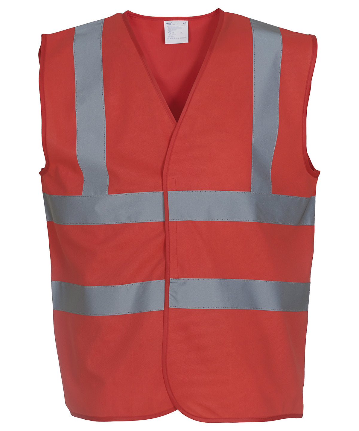 Hi-vis 2-band-and-braces waistcoat (HVW100) | red