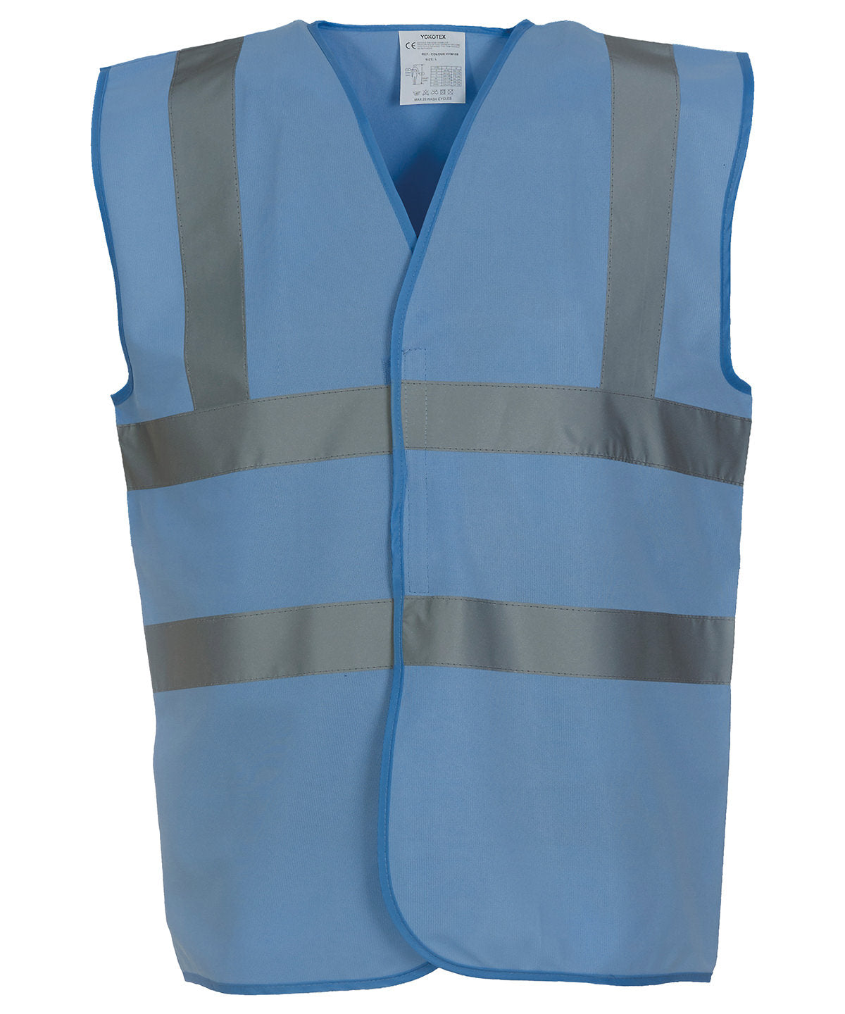 Hi-vis 2-band-and-braces waistcoat (HVW100) | sky blue