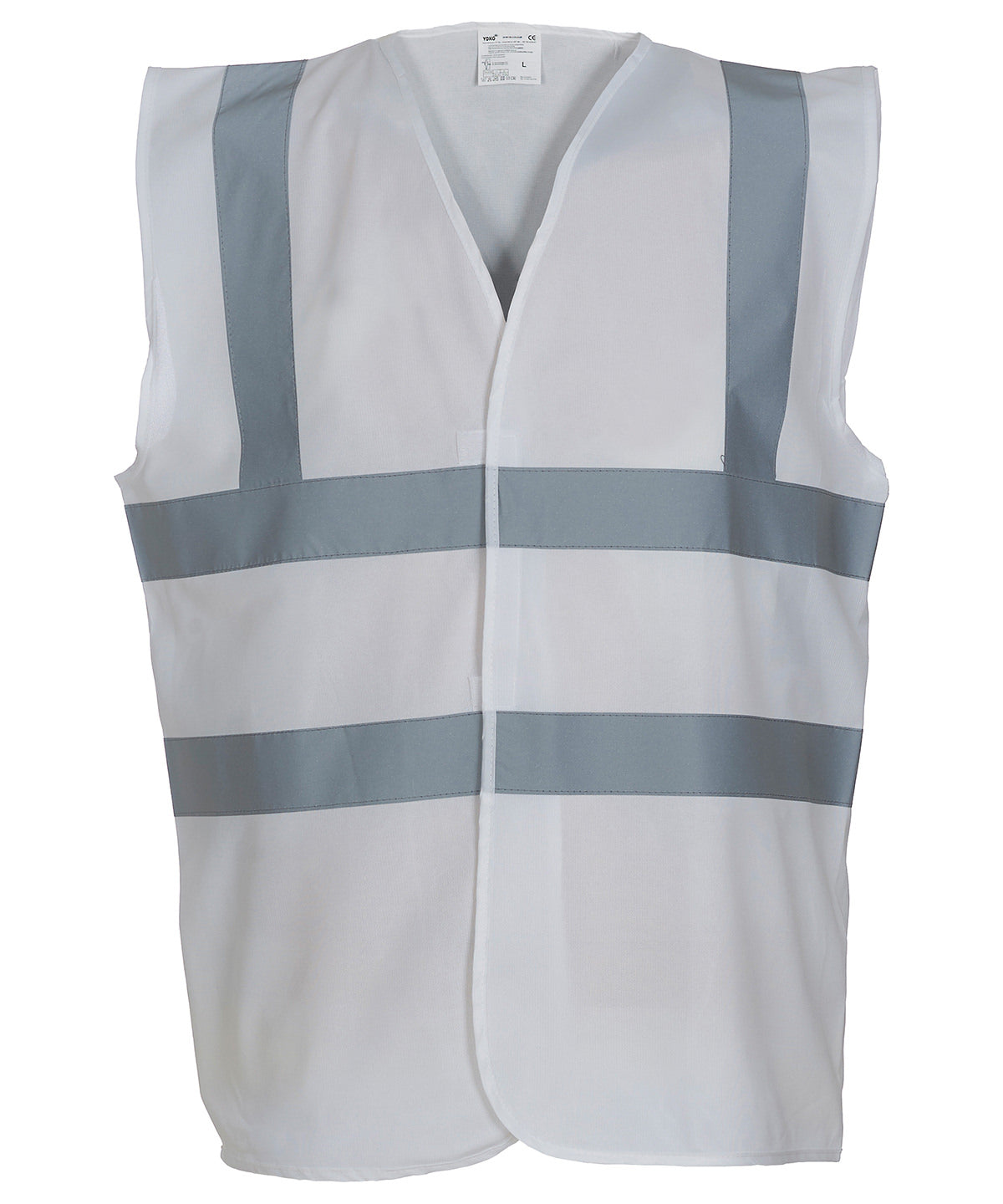 Hi-vis 2-band-and-braces waistcoat (HVW100) | white