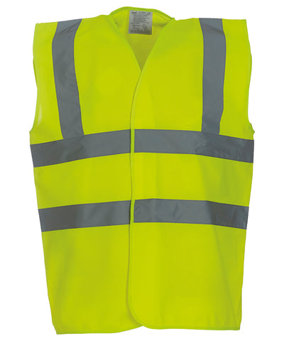 Hi-vis 2-band-and-braces waistcoat (HVW100) | yellow