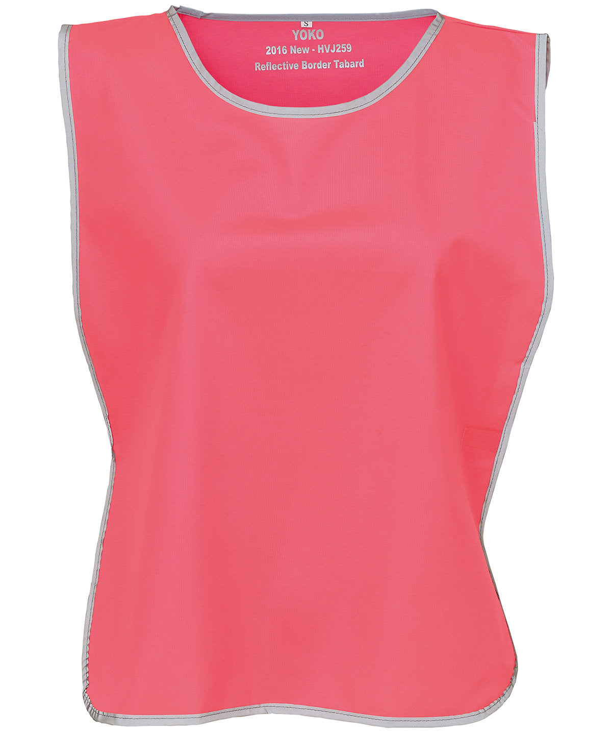 Hi-vis reflective border tabard (HVJ259) | fluo pink