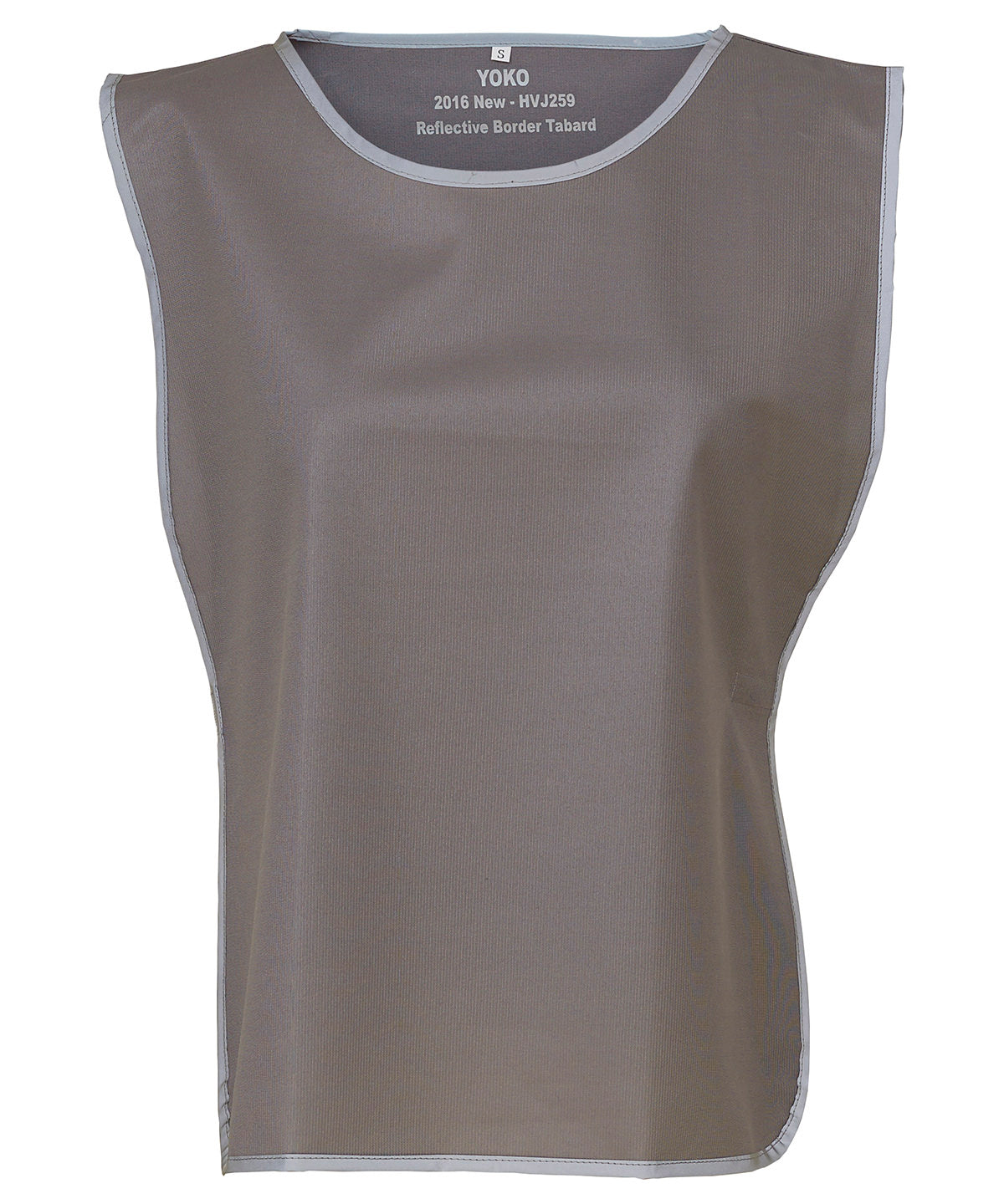 Hi-vis reflective border tabard (HVJ259) | grey