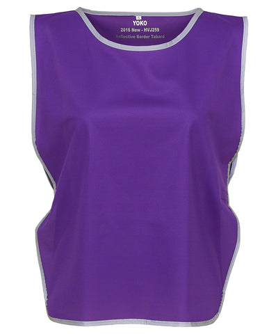 Hi-vis reflective border tabard (HVJ259) | purple