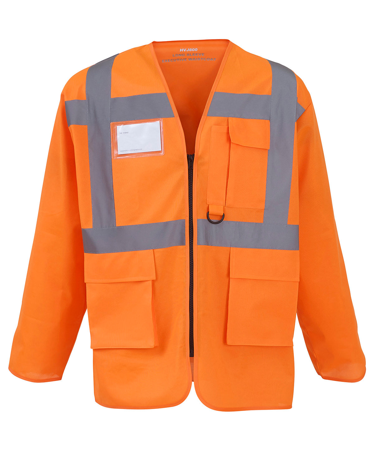 Hi-vis executive long sleeve waistcoat (HVJ800) | orange