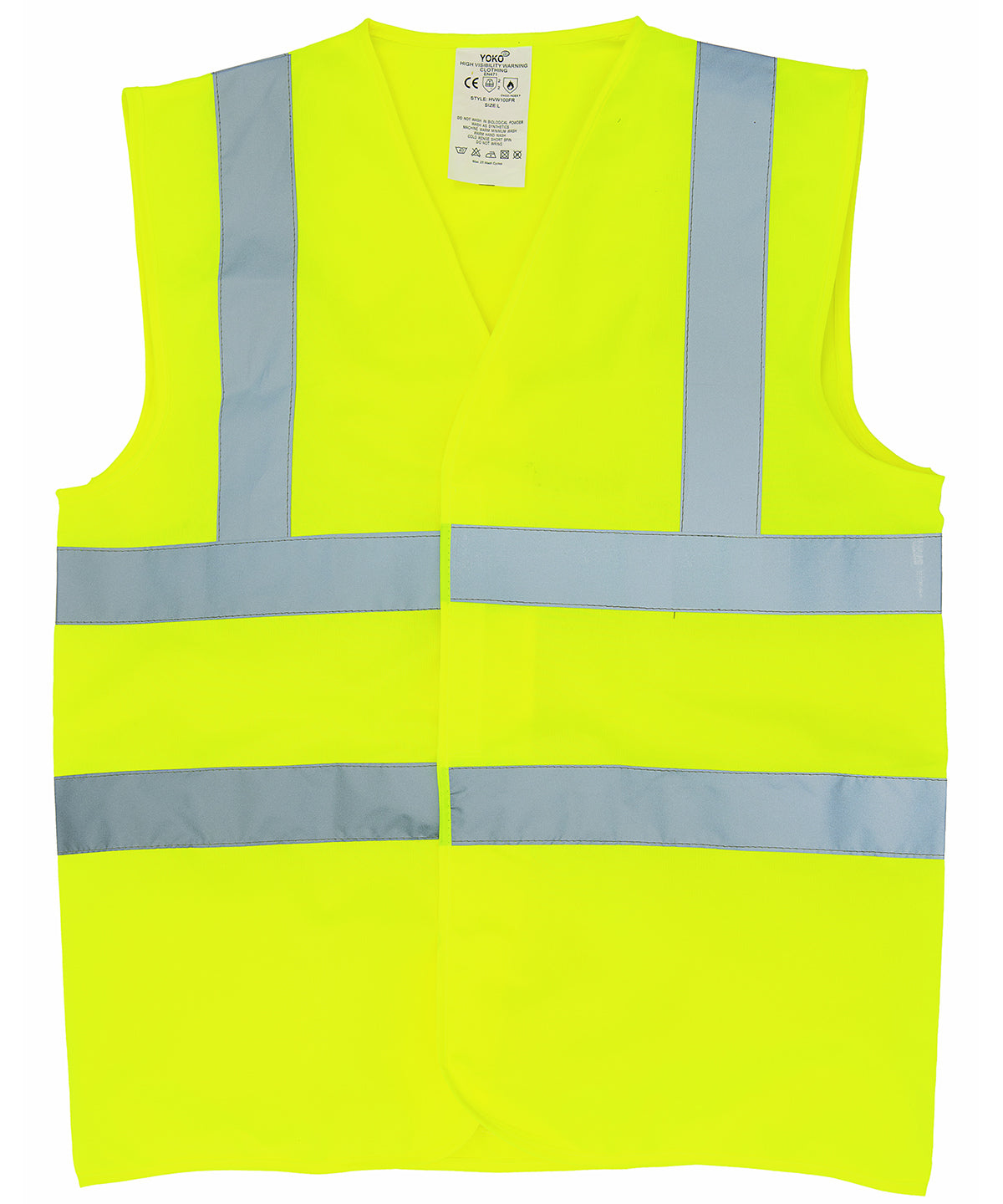 Flame-retardant hi-vis sleeveless waistcoat (HVW100FR) | yellow