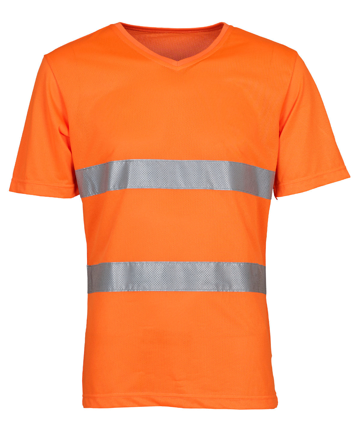 Hi-vis top cool super light v-neck t-shirt (HVJ910) | orange