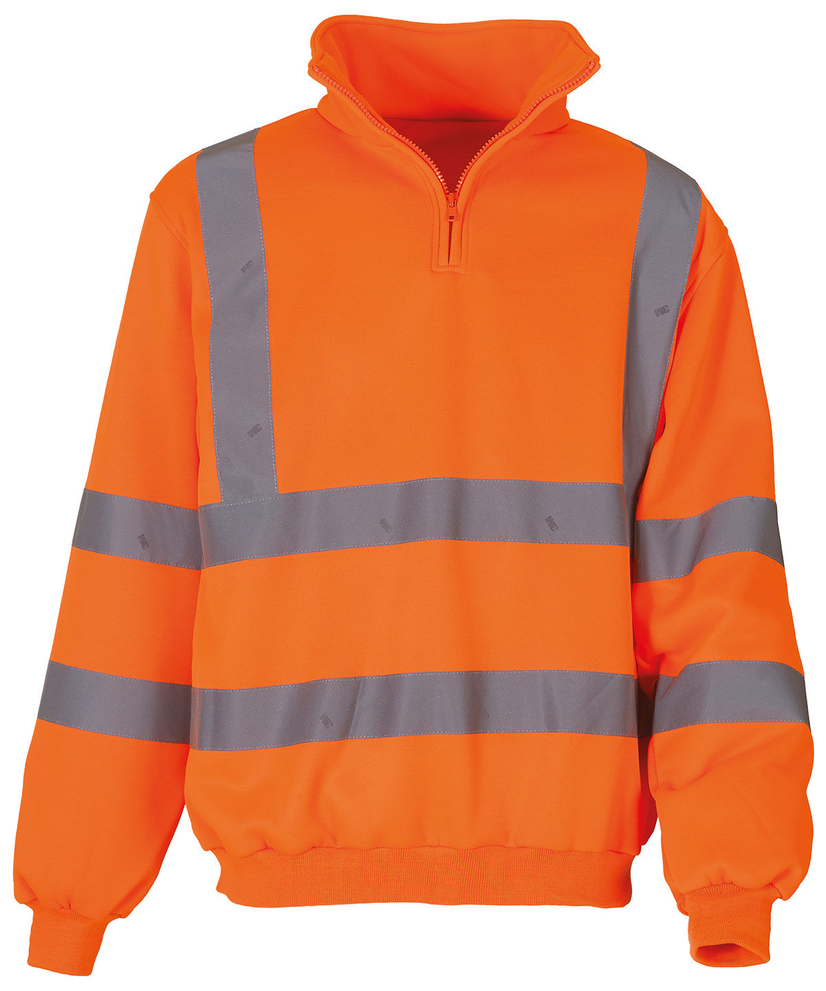 Hi-vis  zip sweatshirt (HVK06) | Orange