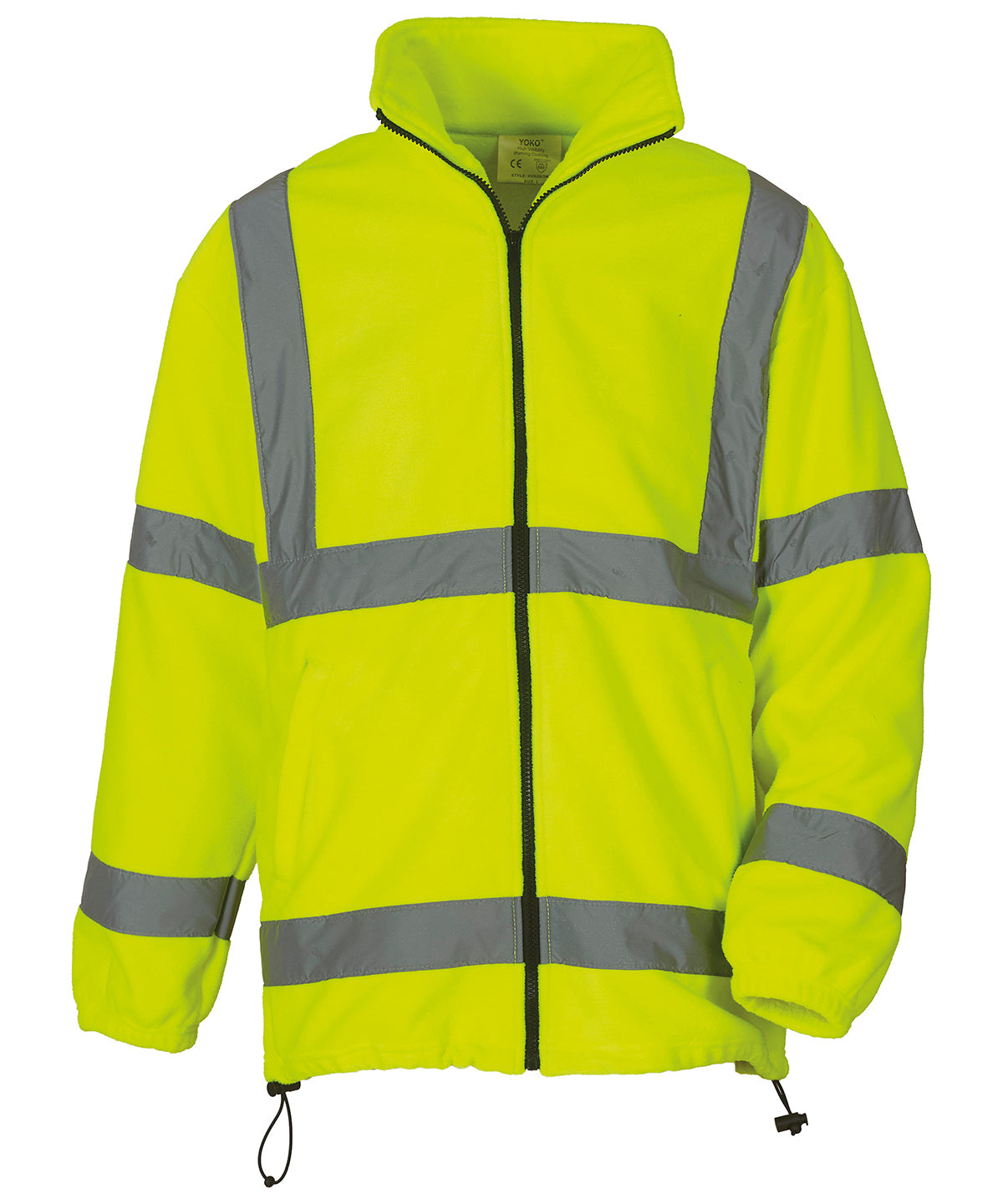 Hi-vis heavyweight fleece jacket (HVK08) | yellow