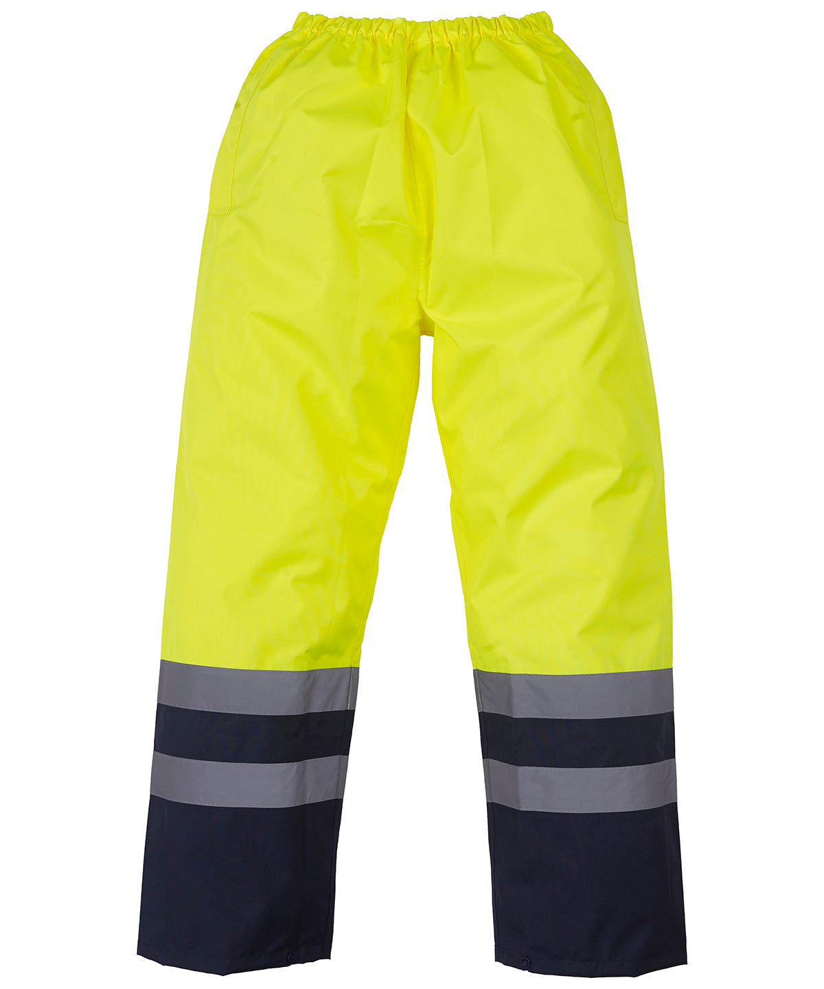 Hi-vis waterproof overtrousers (HVS463) | yellow/navy