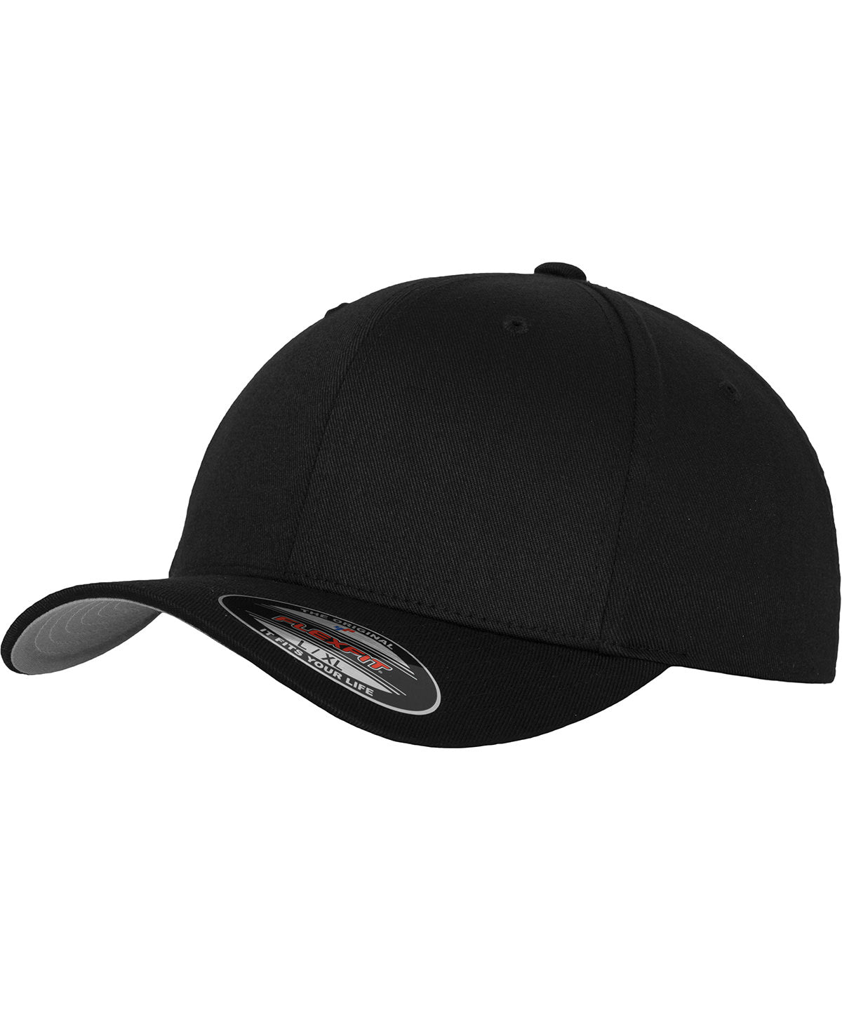 Flexfit fitted baseball cap (6277) | Black