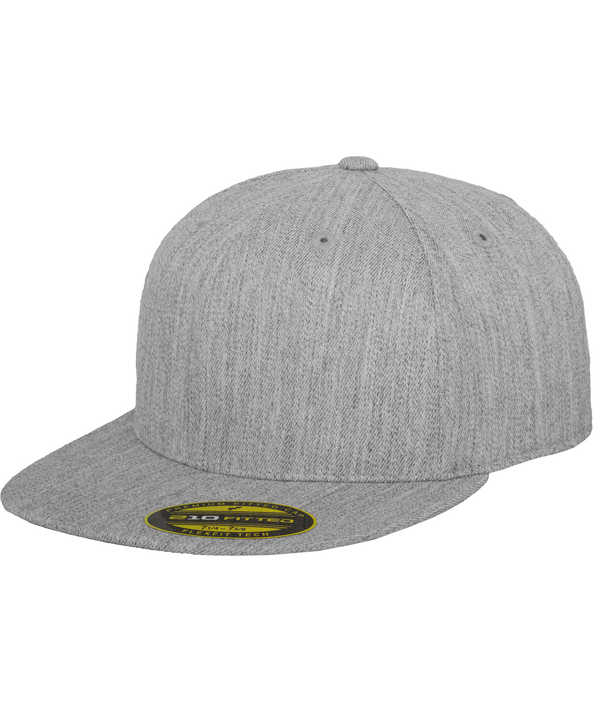 Premium 210 fitted cap (6210) | heather grey