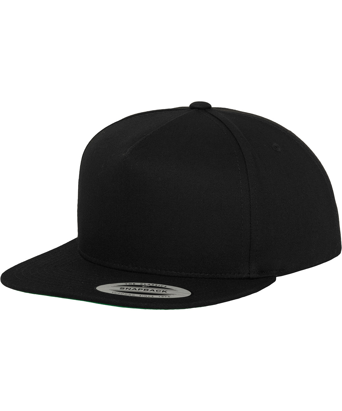 Classic 5-panel snapback (6007) | Black