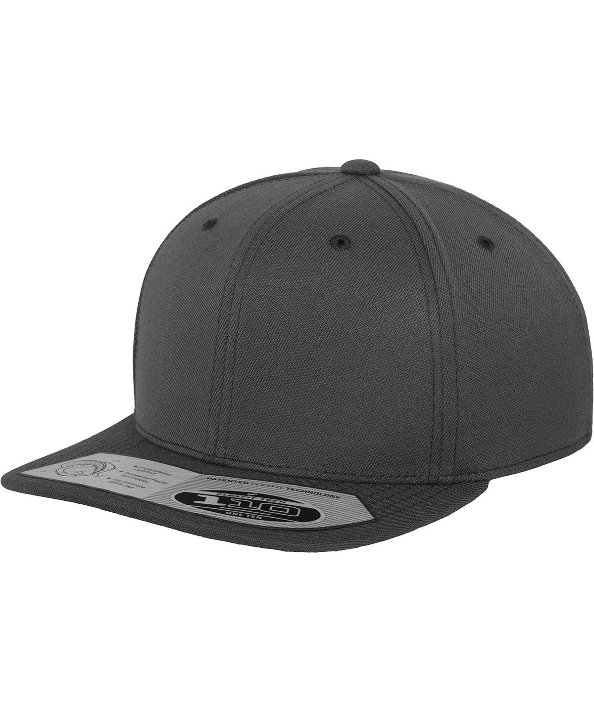 110 fitted snapback (110) | Dark Grey