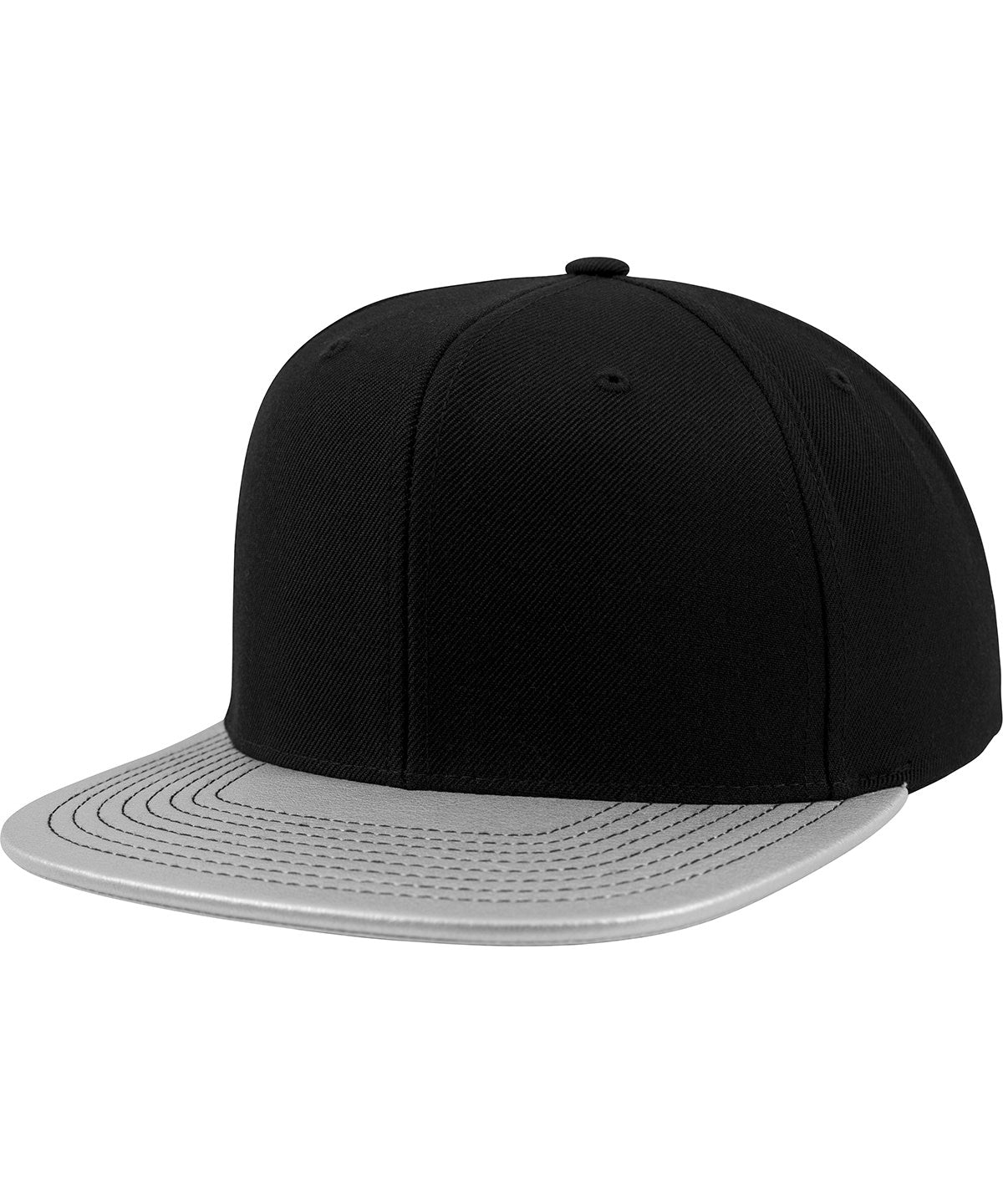 Metallic visor snapback (6089PU) | Silver