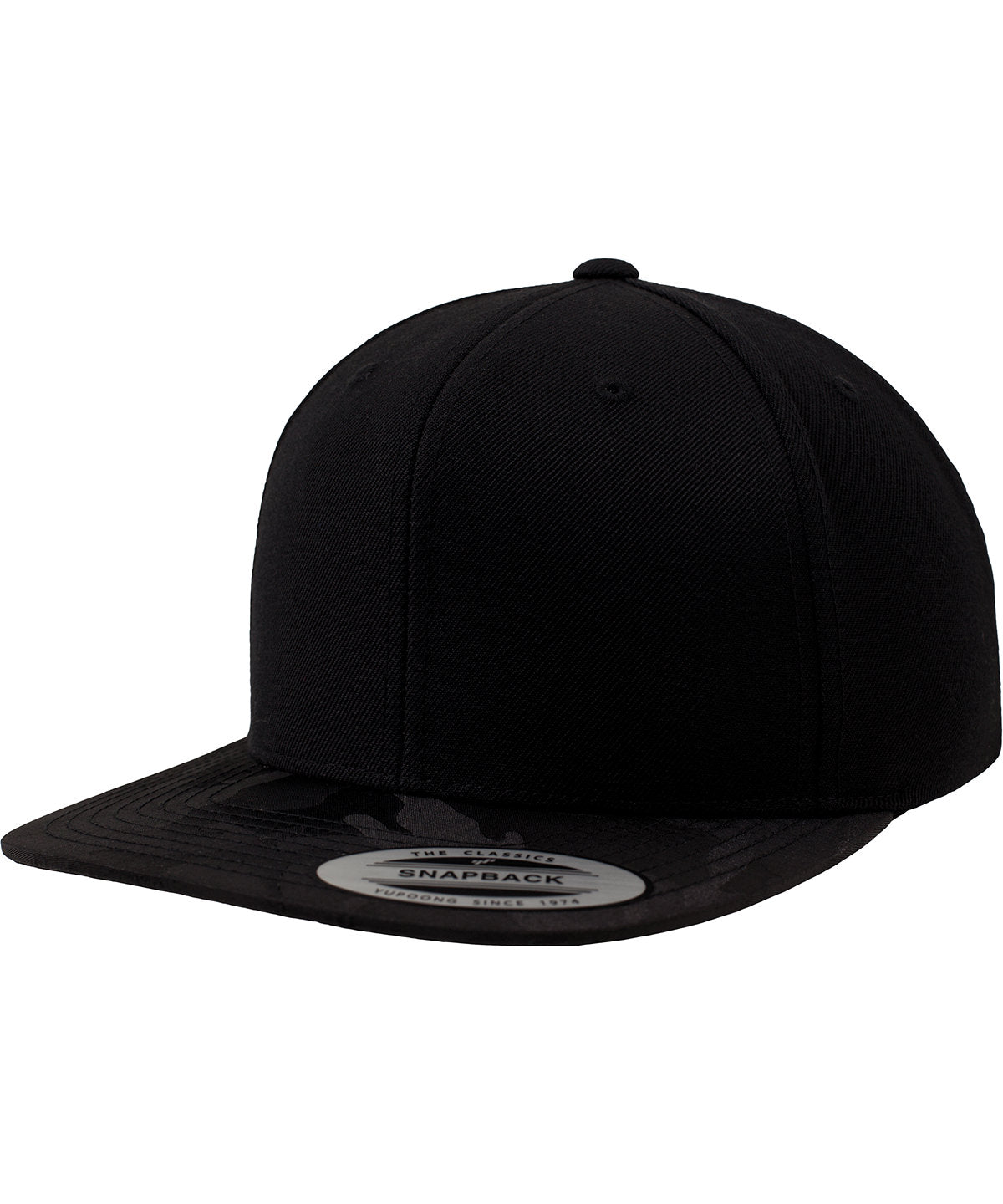 Camo visor snapback (6089CV) | Black Camo