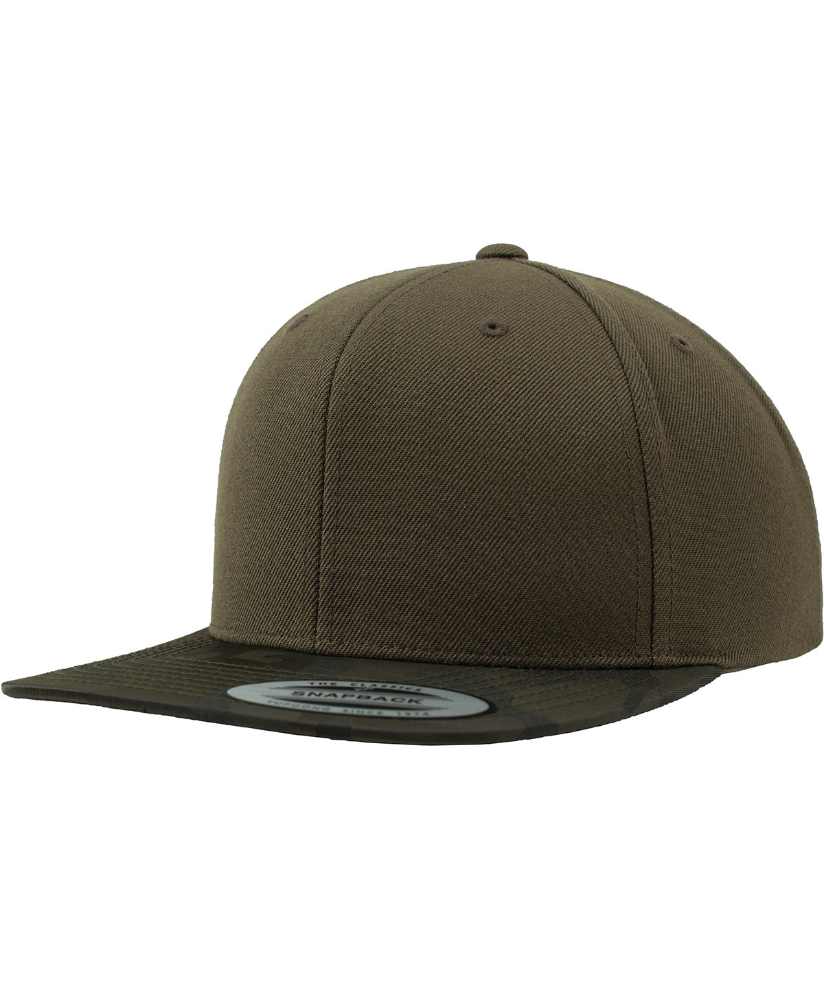Camo visor snapback (6089CV) | olive camo