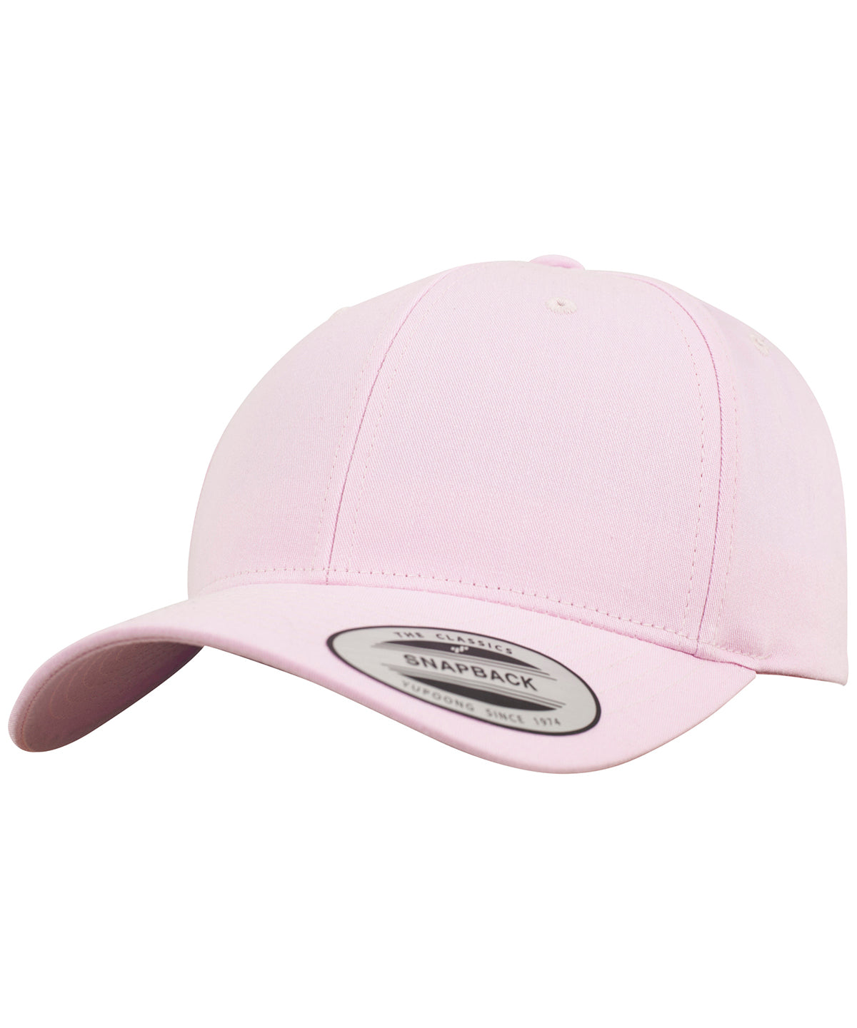 Curved classic snapback (7706)(7706) | pink