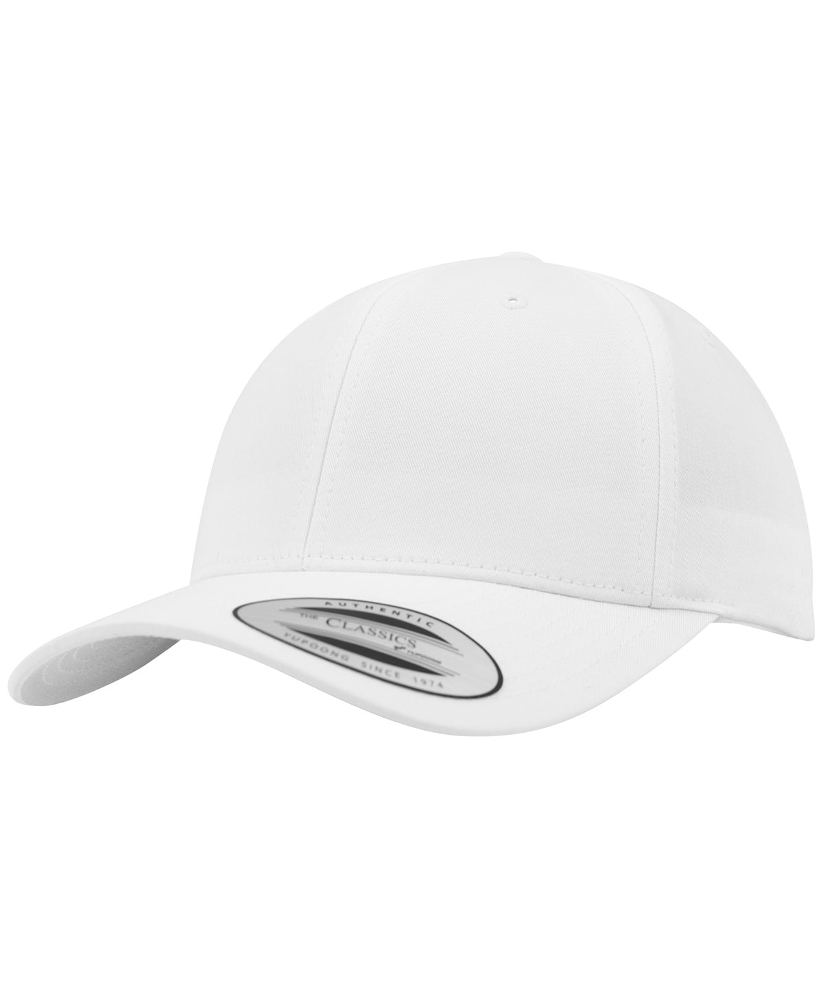 Curved classic snapback (7706)(7706) | white