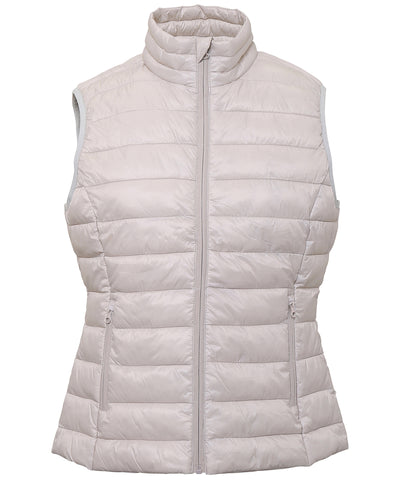 Womens terrain padded gilet | oyster white