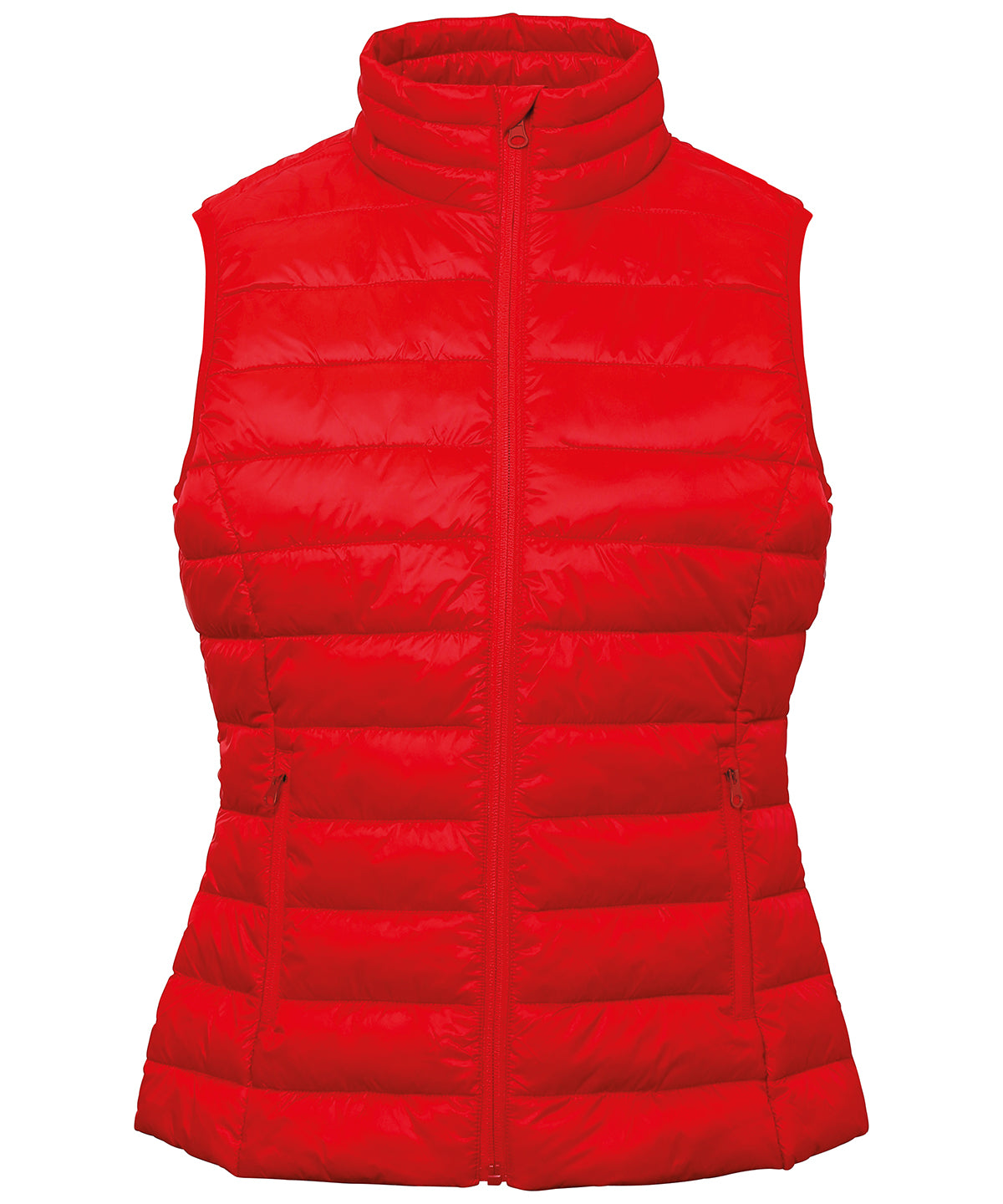 Womens terrain padded gilet | red
