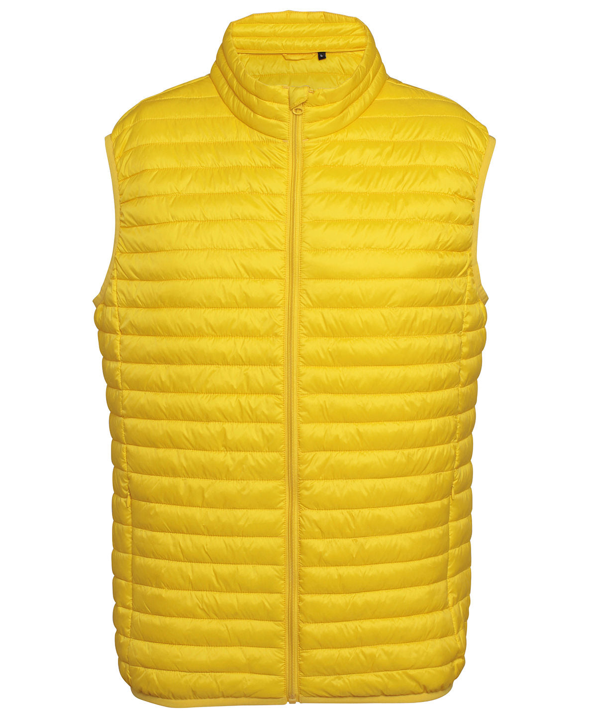 Tribe fineline padded gilet | bright yellow