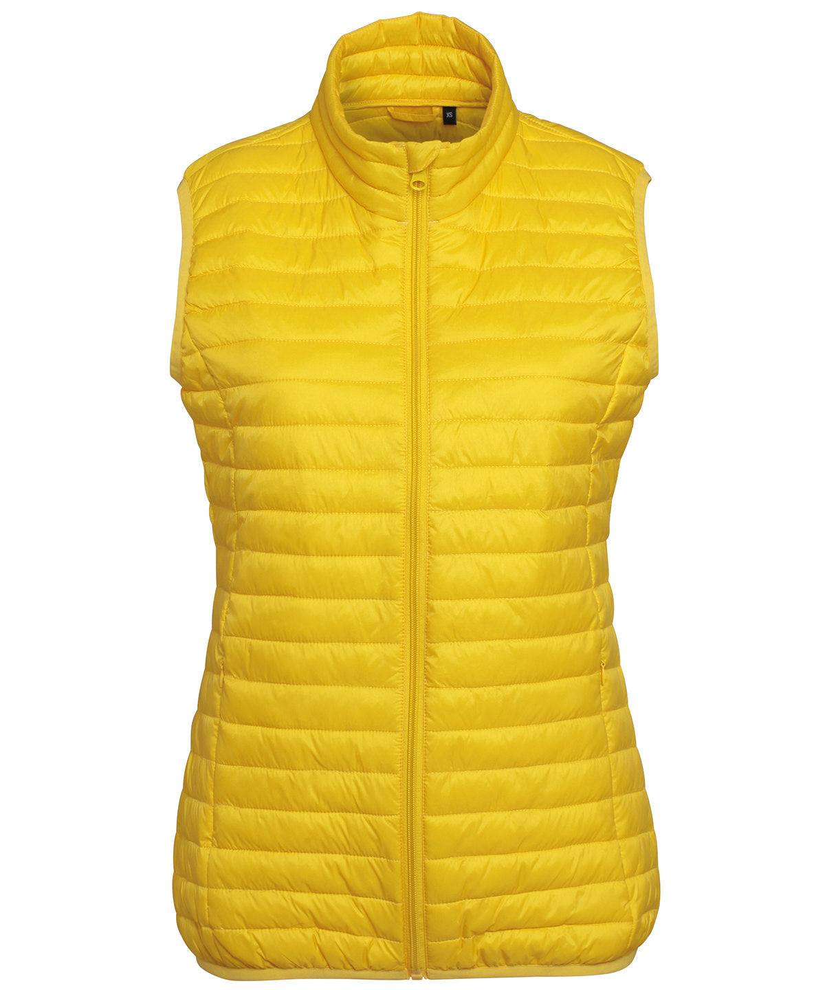 Womens tribe fineline padded gilet | bright yellow