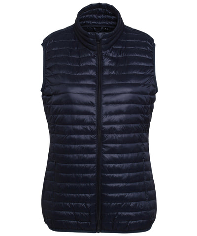 Womens tribe fineline padded gilet | navy
