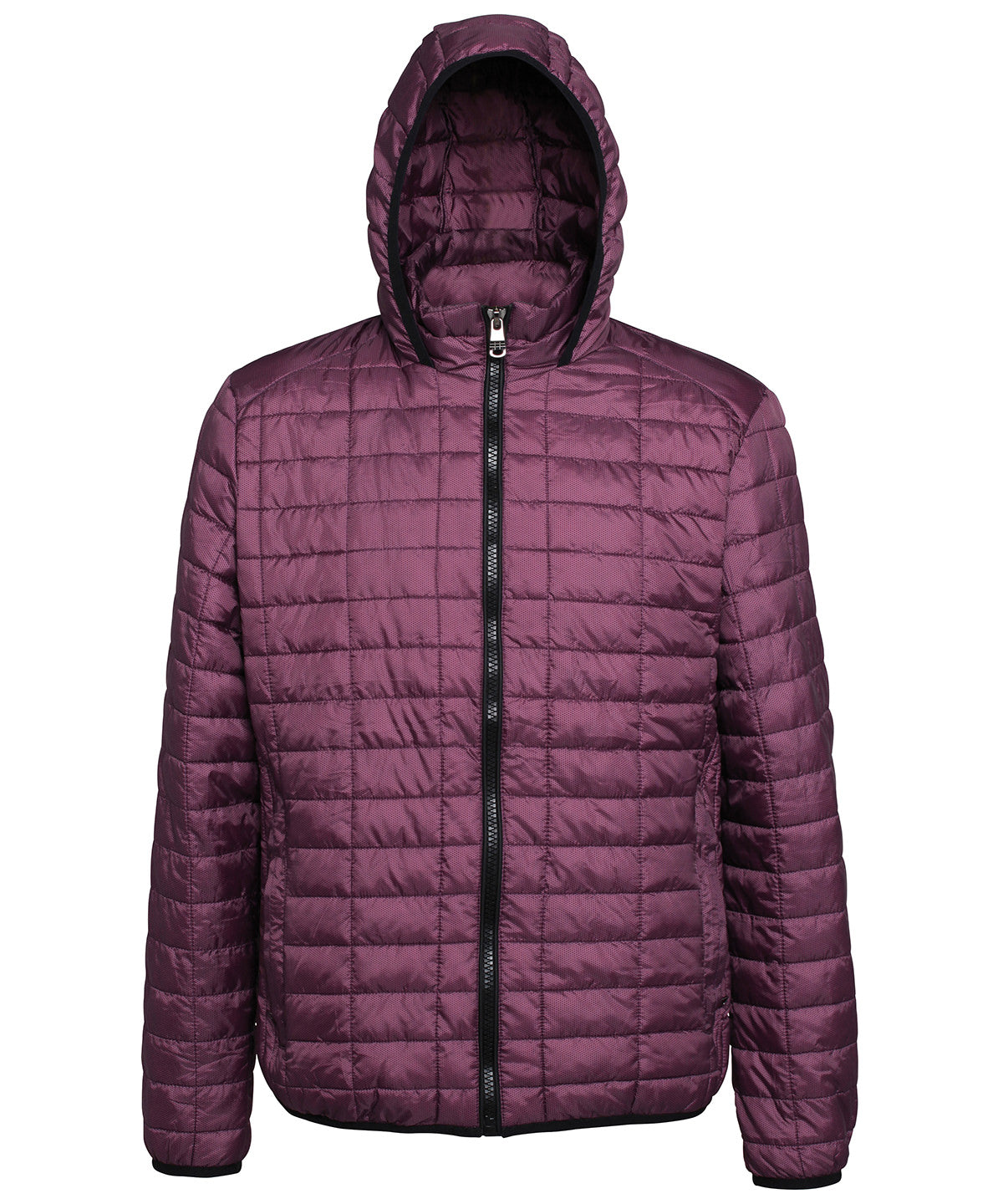 Honeycomb hooded jacket | mulberry