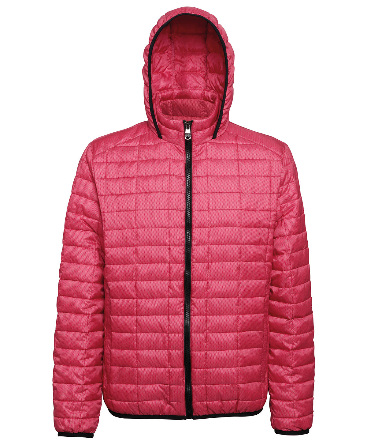 Honeycomb hooded jacket | red
