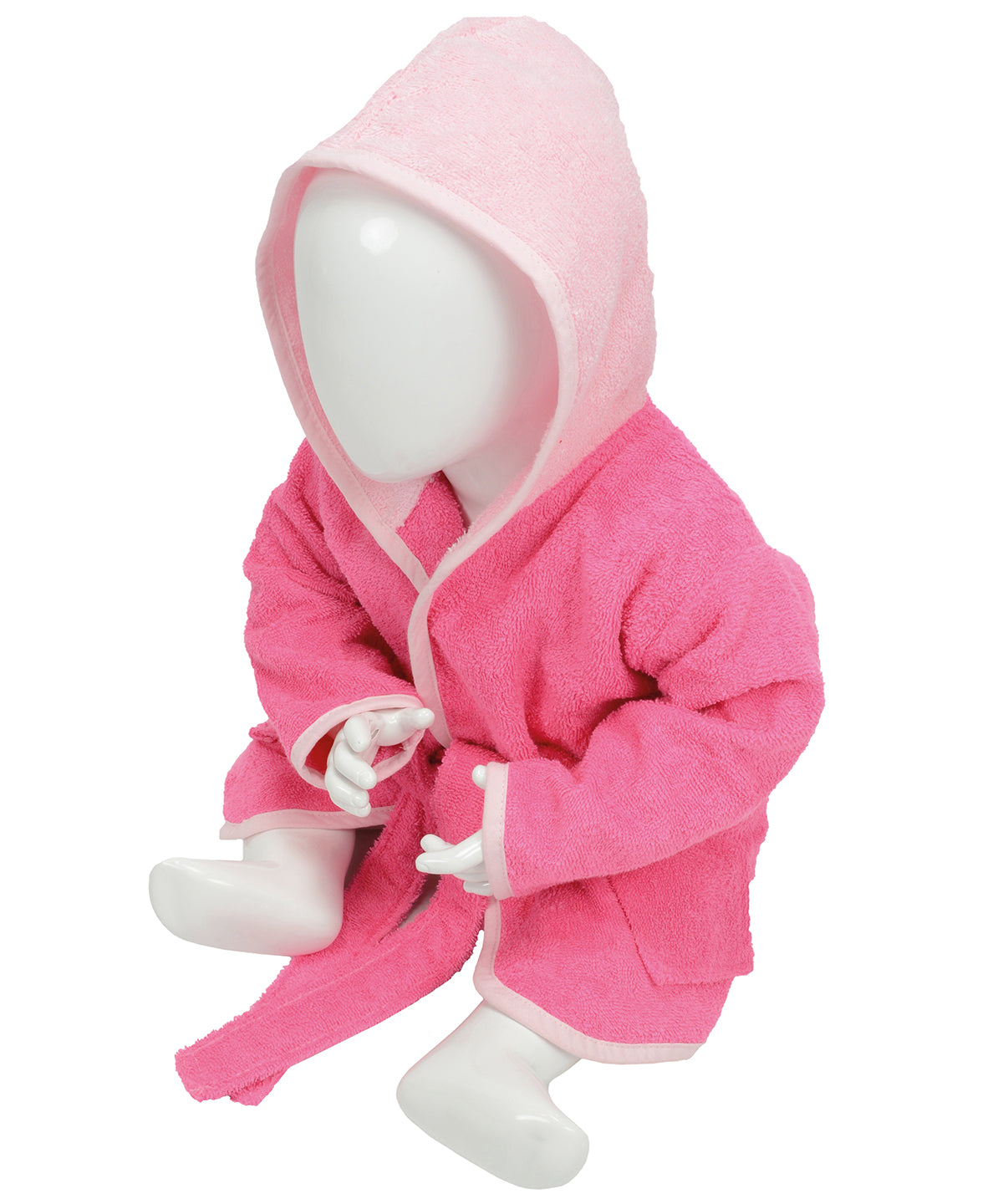 ARTG® Babiezz® hooded bathrobe | Pink/Light Pink