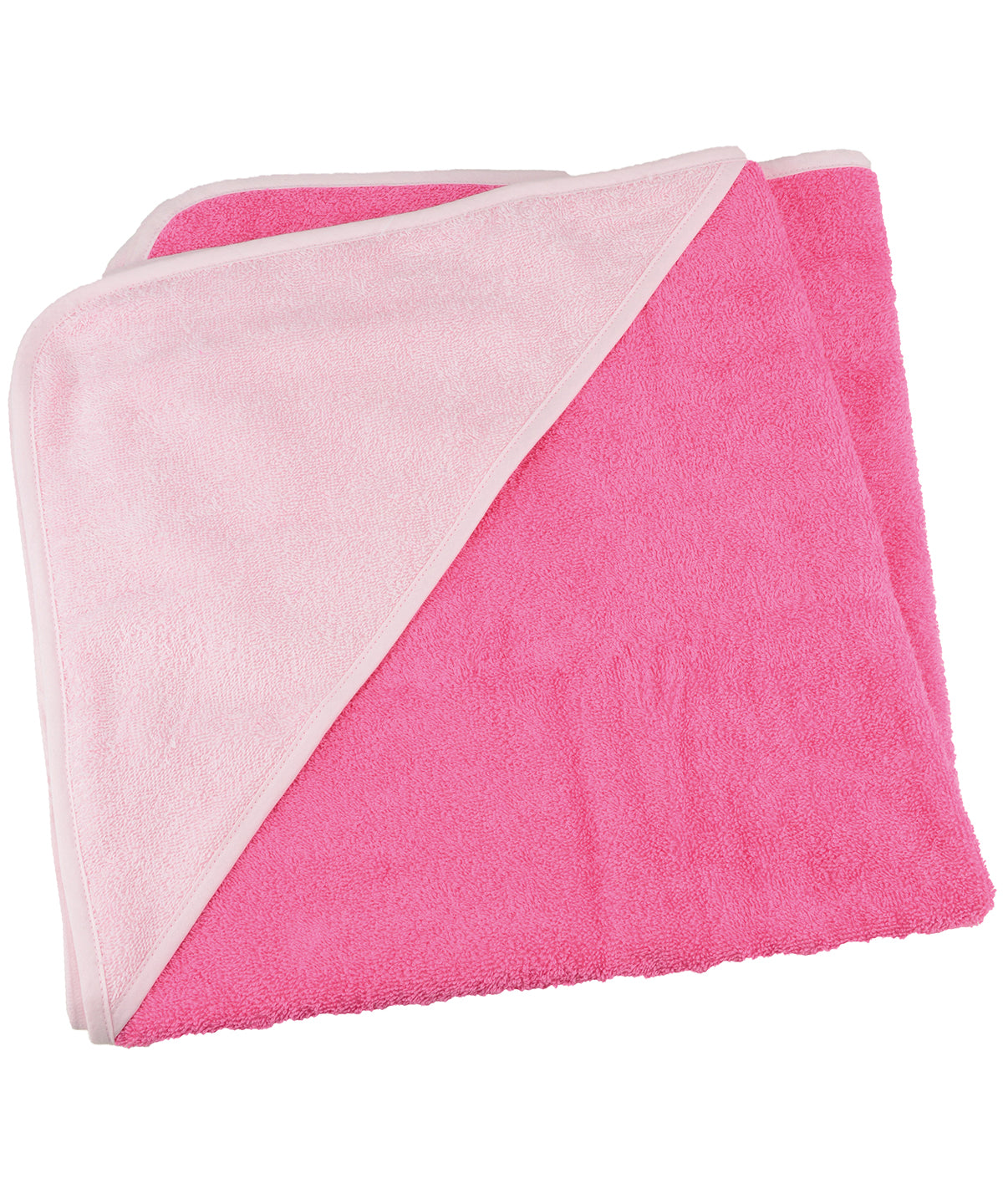 ARTG® Babiezz® medium baby hooded towel | Pink/Light Pink/Light Pink