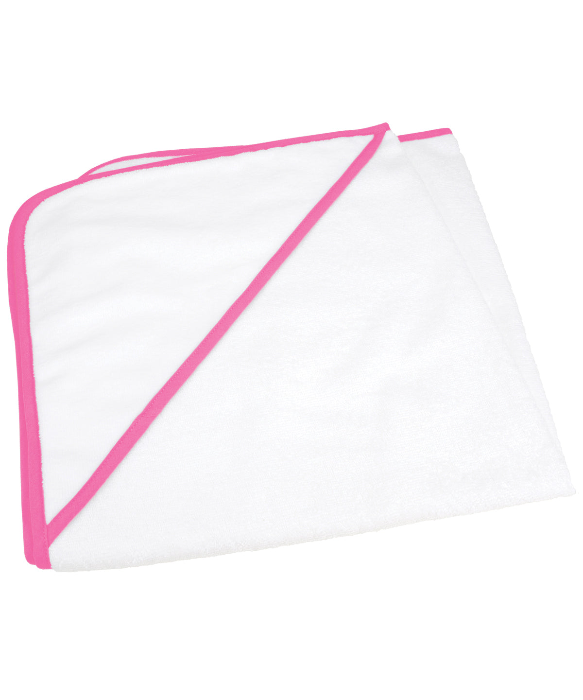 ARTG® Babiezz® all-over sublimation hooded baby towel | White/Pink