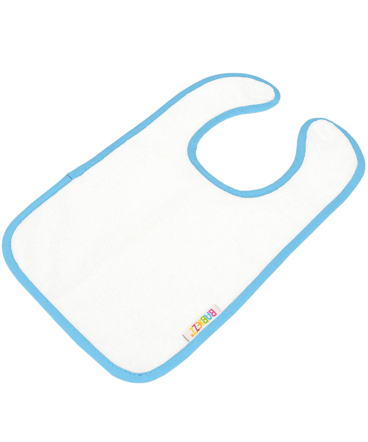 ARTG® Babiezz® all-over sublimation baby bib | White/Light Blue