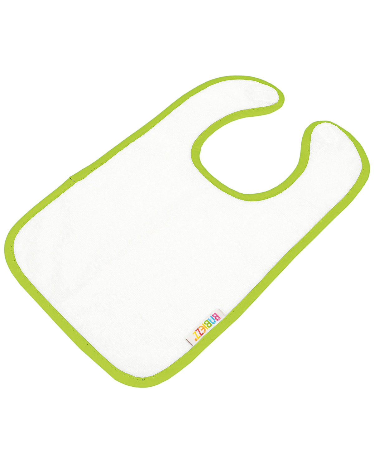 ARTG® Babiezz® all-over sublimation baby bib | White/Lime Green