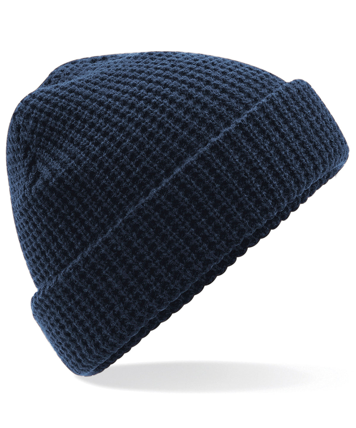 Classic waffle knit beanie | french navy