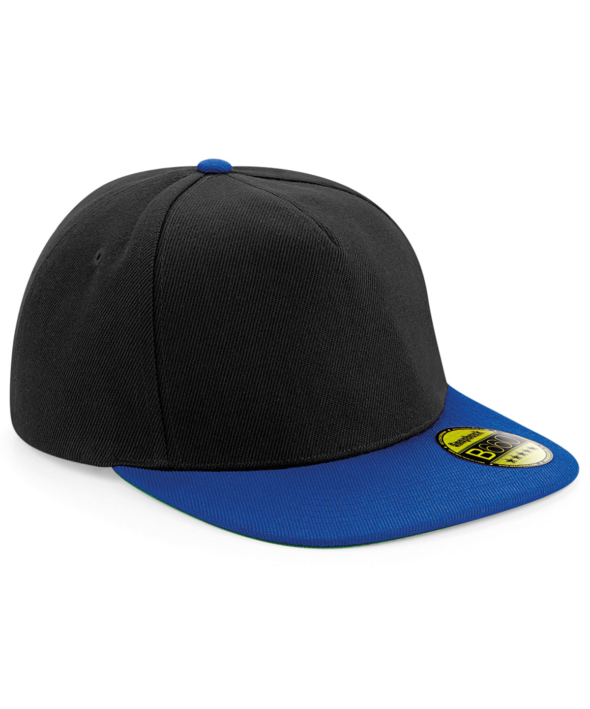 Original flat peak snapback | black/bright royal