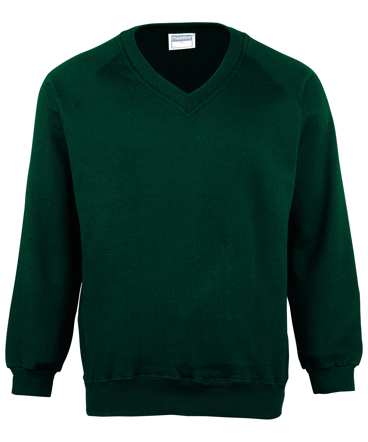 Kids Coloursure v-neck sweatshirt | bottle green