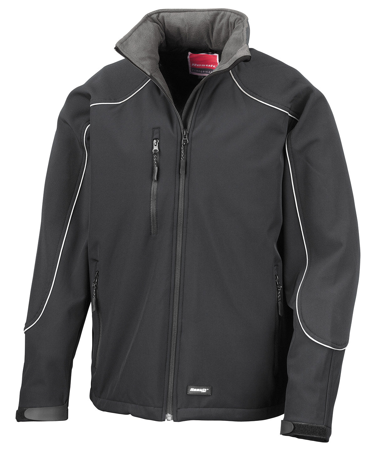 Hooded softshell jacket | black