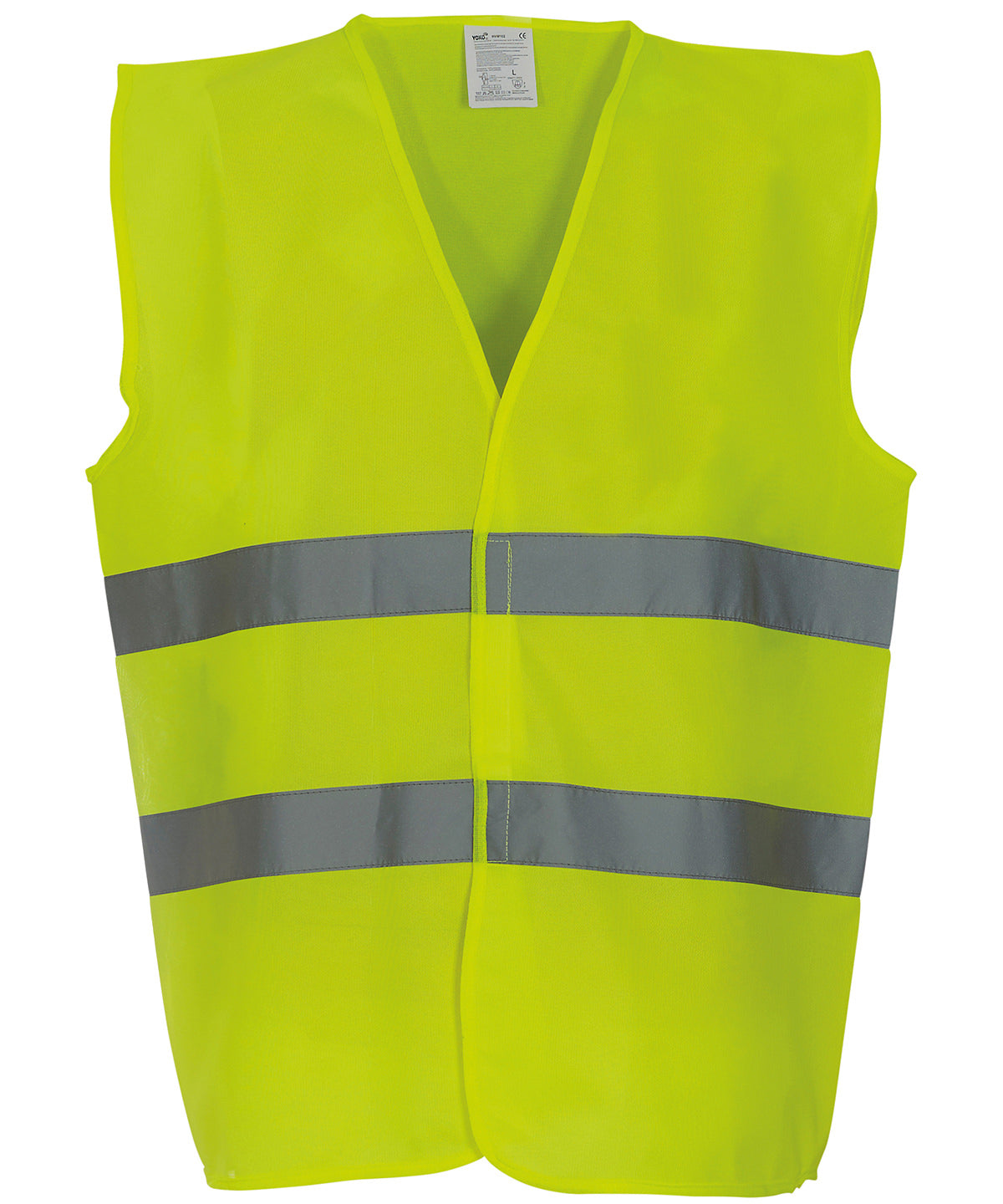 Hi-vis 2-band waistcoat (HVW102) | Yellow