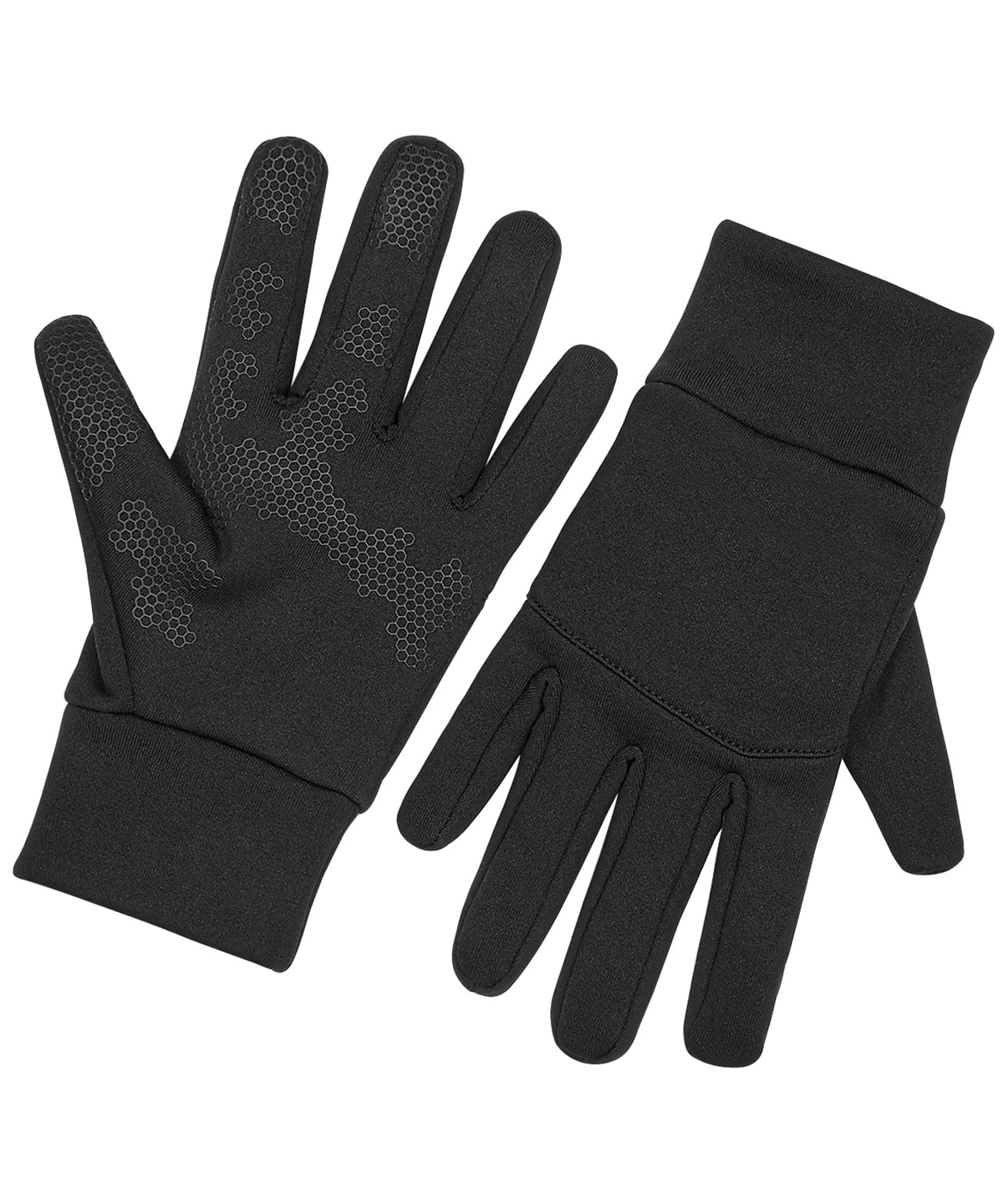 Softshell sports tech gloves | black