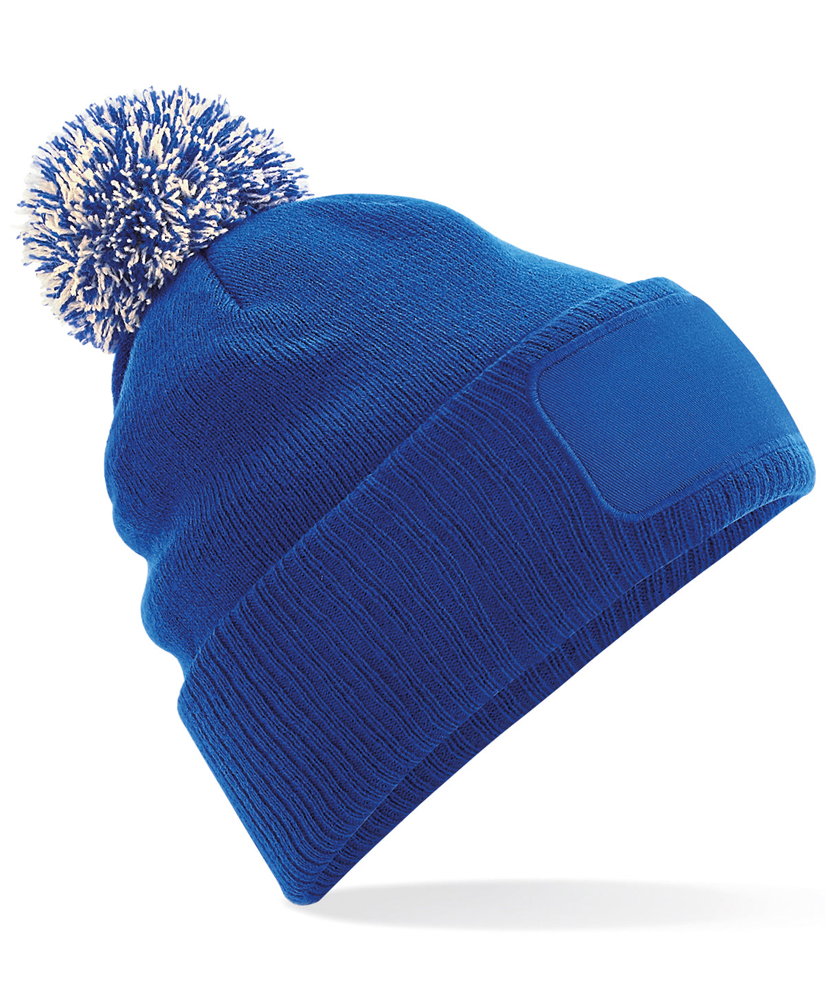 Snowstar® patch beanie | bright royal/off white