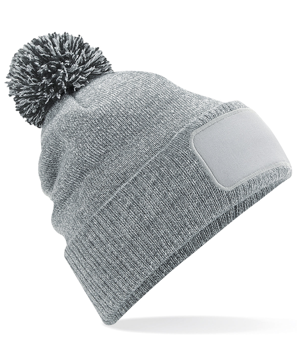 Snowstar® patch beanie | heather grey/black