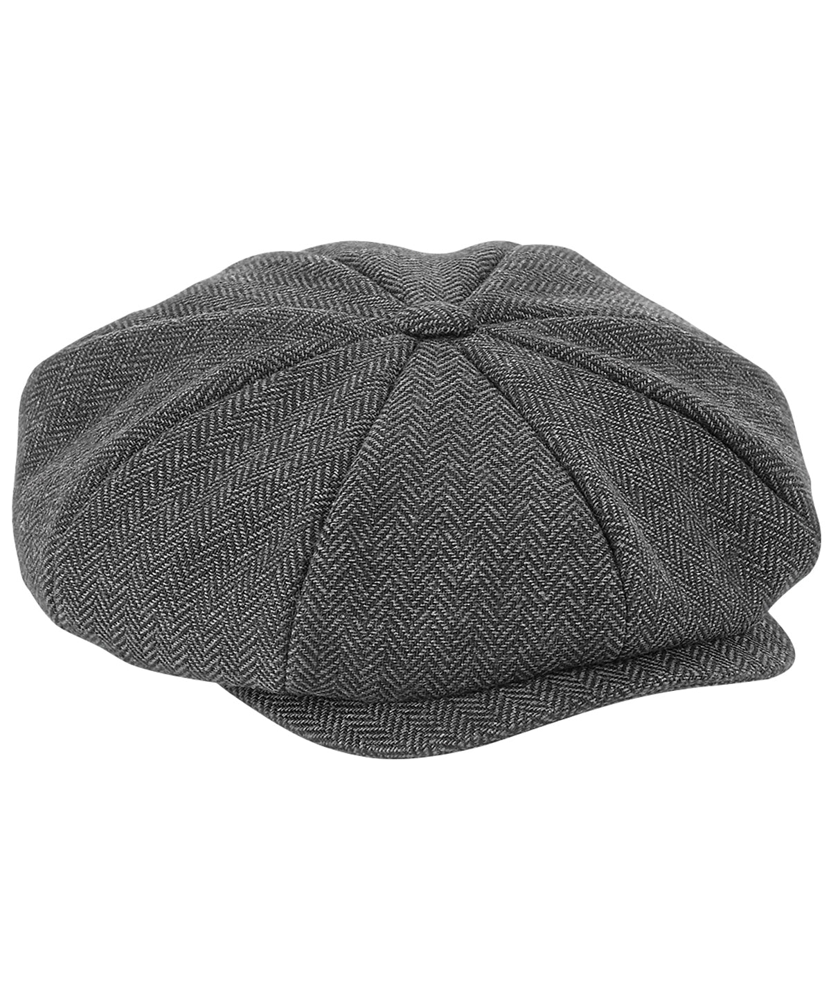 Heritage baker boy cap | charcoal herringbone