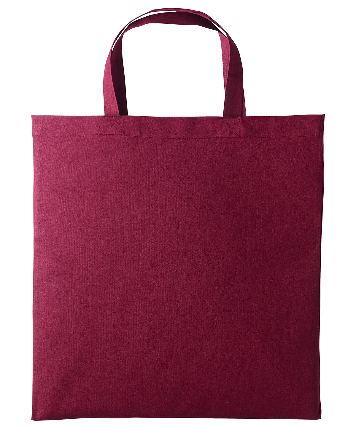Cotton shopper short handle | burgundy