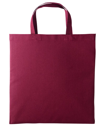 Cotton shopper short handle | burgundy