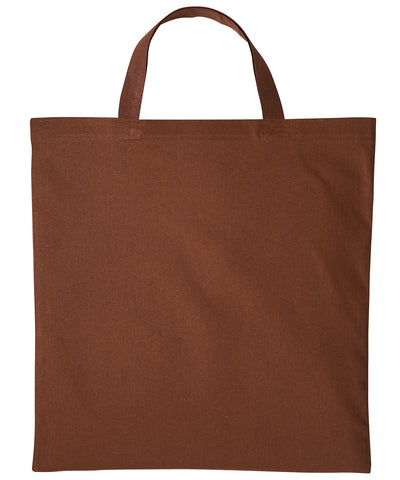 Cotton shopper short handle | dark brown
