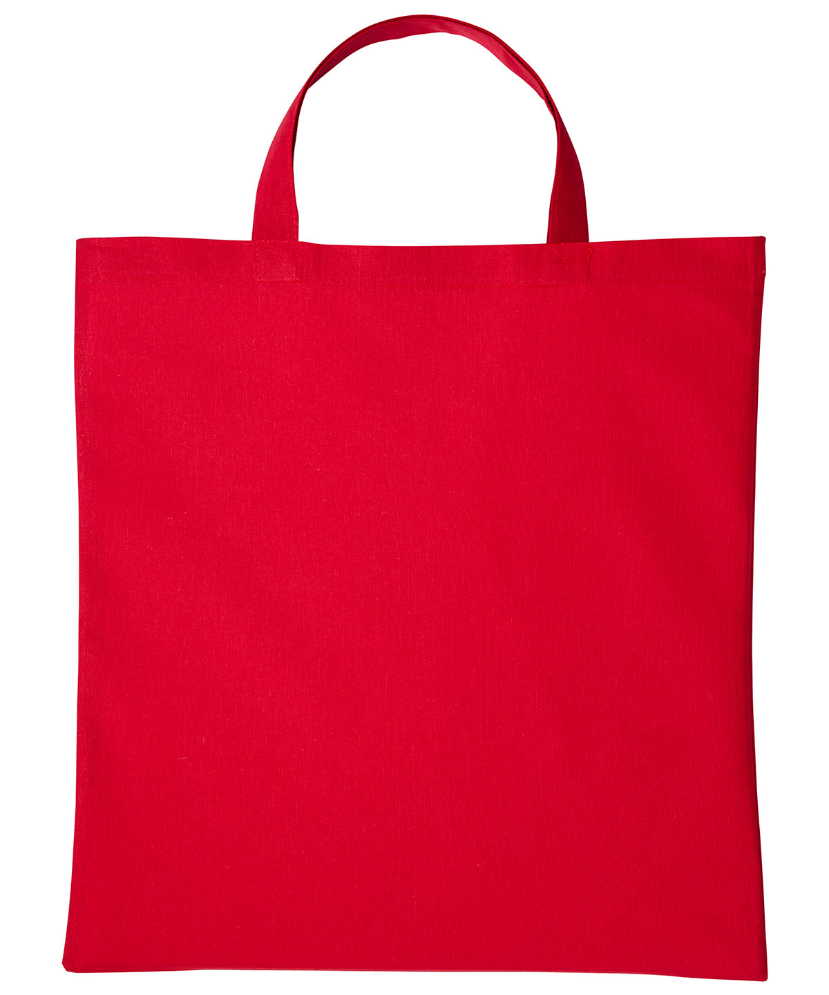 Cotton shopper short handle | hot red